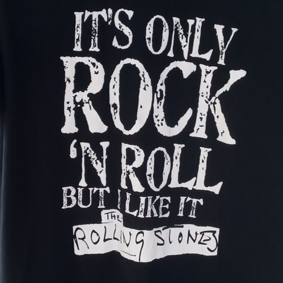 Rolling Stones "Its only Rock N Roll but I like it black Tee Size XL - Picture 6 of 6